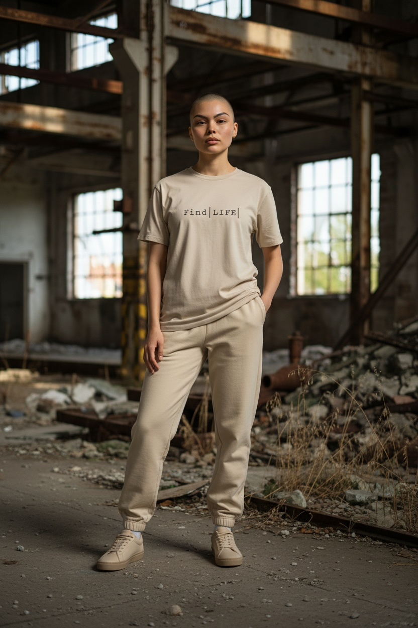 Find |LIFE| Tan T-Shirt