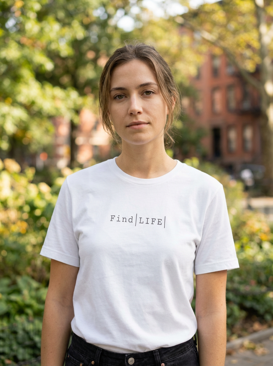 Find |LIFE| White T-Shirt