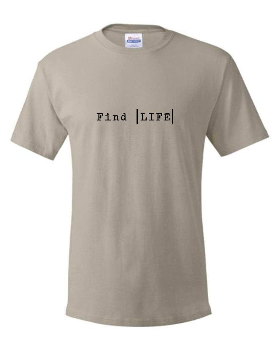Find |LIFE| Tan T-Shirt